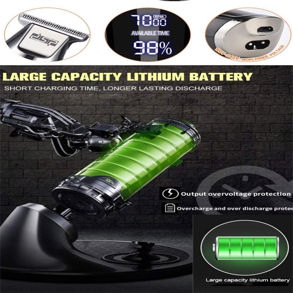 DSP 90286 Plus Professional Hair Clipper with LCD Display — şəkil 3