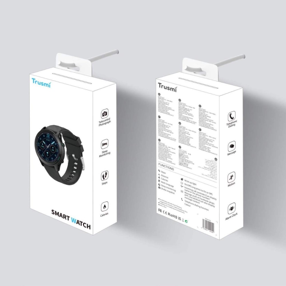 Trusmi WH02-011 Sport Smart Watch - Black — şəkil 4