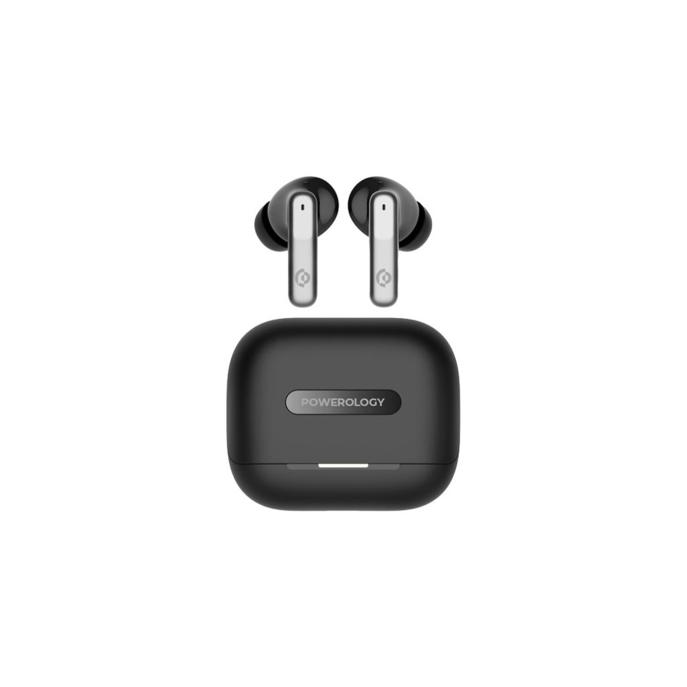 Powerology Hybrid ANC + ENC 6Mic Earbuds - Black — şəkil 3